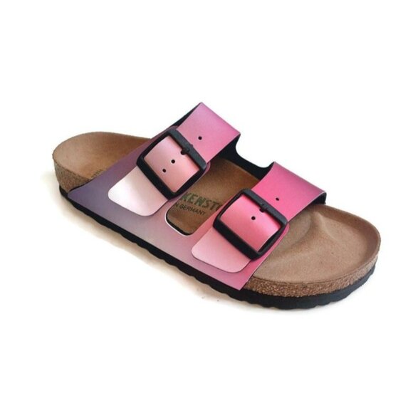 Birkenstock Shoes - Birkenstock Arizona BS Womens Sz 6 Birko-Flor Sandals Ombre Pink Purple Narrow